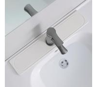Alfombrilla De Grifo Para Fregadero De Cocina, Bandeja De Piedra De Diatomita De Secado Rápido, Previene La Humedad, Protector Contra Salpicaduras Para Encimeras De Cocina Y Baño (Blanco 02,50*10cm)