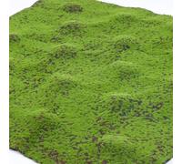 Alfombrilla de hierba de musgo sintético para el hogar y el jardín, perfecta para decorar salas de estar, oficinas y otros espacios (base de café hinchada)