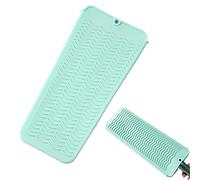 Alfombrilla de hierro para el cabello - Alfombrilla de aislamiento térmico - Alfombrilla de silicona resistente al calor, almohadilla de rizador resistente al calor para herramienta Jingan