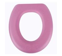 Alfombrilla de inodoro adhesiva EVA impermeable, funda universal reutilizable, accesorios baño, decoración, for(Pink-1PC)