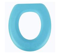 Alfombrilla de inodoro adhesiva EVA impermeable, funda universal reutilizable, accesorios baño, decoración, for(Blue-1PC)