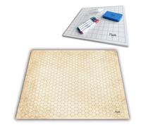 Alfombrilla de juego de batalla de doble cara para DND - Mapa de juego RPG de mesa. Ideal para Dungeons and Dragons, Pathfinder, Warhammer y otros juegos de rol de mesa