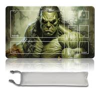 Alfombrilla de juego de MTG para juegos de mesa + bolsa impermeable gratuita, bordes cosidos, entusiastas de las cartas TCG, alfombrilla de ratón para juegos de MTG con zonas (comida original para