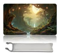 Alfombrilla de juego MTG con bolsa impermeable, bordes cosidos, alfombrilla de ratón MTG con zonas (alfombrilla de juego original) (sin área, dragones del bosque de Tarkir)