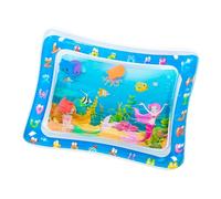 Alfombrilla de juego sensorial para gatos, alfombrilla de agua sensorial, alfombrilla inflable engrosada para perros y gatos, alfombrilla de juego para mascotas con peces, tema mar océano, juego