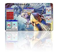 Alfombrilla de juego TCG con cartas coleccionables - Alfombrilla de juego - Bolsa impermeable - Tamaño: 60 x 35 cm - Alfombrilla de ratón compatible con Digimon TCG CCG RPG (OMNIMON)
