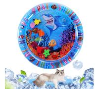 Alfombrilla de juegos de agua para gatos | gruesa alfombrilla sensorial de agua para gatos, base hinchable redonda juegos interactivos antideslizantes para ejercicio, caza, golpear animales domésticos