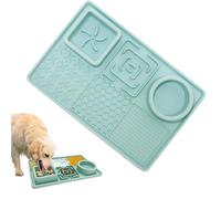 Alfombrilla de lamer genérica para perros Alimentador lento con ventosa Alfombrilla de lamer de silicona para perros | Alfombrilla de lamer reutilizable para perros, cuenco de alimentación lenta