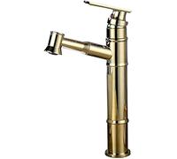 Alfombrilla de lavabo de baño retro para mezclador de ducha, grifo de cocina telescópico de cobre multifuncional negro simple, mezclador de lavabo de bola dorada: mejora la decoración de tu baño (gri
