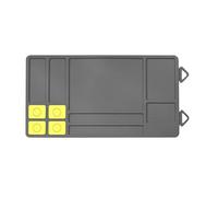 Alfombrilla de limpieza de armas premium con particiones elevadas, práctica esterilla de trabajo como accesorio para campo de tiro y mantenimiento