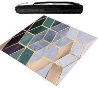 Alfombrilla de Mahjong para Mesa, Tapete Grande de Mahjong con Respaldo Goma, Cubierta Mesa Gruesa y silenciosa, tapete for Juegos Cartas póker Paigow (80 cm/31,49 Pulgadas)