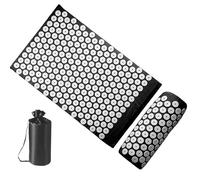 Alfombrilla de masaje con almohada, alfombrilla de masaje acolchada para acupuntu, alfombrilla de masaje de presión, juego de alfombrillas de masaje, accesorios de mediación para el hogar, oficina o