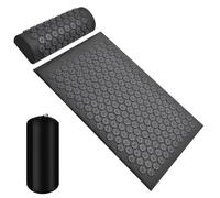 Alfombrilla de masaje de alivio - Esterilla de masaje relajante de cuerpo completo, alfombrilla portátil para terapia de calor | Juego de alfombrillas de masaje y almohadas de piezas con forma de