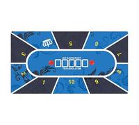 Alfombrilla De Mesa De Póker, Alfombrilla De Mesa De Póker, Alfombrilla De Juego De Goma Portátil Con Diseño De Poker | Alfombrilla Holdem De Mesa Para Entretenimiento Doméstico, Salas De Juegos De