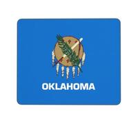 Alfombrilla de mouse antideslizante para juegos con la bandera del estado de Oklahoma, adecuada para estudio y juegos, 8.3 x 10.3 pulgadas