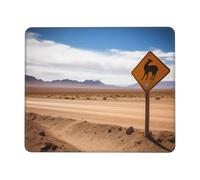 Alfombrilla de mouse con diseño de llama en el desierto boliviano, bonita alfombrilla cuadrada impermeable antideslizante con base de goma para computadora, laptop, oficina, divertida alfombrilla de