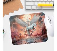 Alfombrilla de mouse con diseño de mitología fantástica, textura premium, impermeable, borde cosido, antideslizante, para escritorio de oficina y juegos