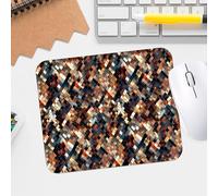 Alfombrilla de mouse con diseño de pitón a escala de fitness, alfombrilla de mouse impermeable de alta calidad con base de goma antideslizante y borde cosido para juegos y uso en la oficina