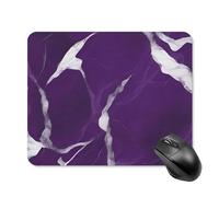 Alfombrilla de mouse cuadrada con textura morada oscura para computadora portátil con base de goma antideslizante, 20 x 25 cm, alfombrilla de mouse ultrafina para juegos, computadora, laptop, oficina