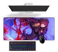 Alfombrilla de mouse de anime Fate/Grand Order Scathach Anime Alfombrilla de escritorio Alfombrilla de teclado Alfombrilla de ratón grande de goma