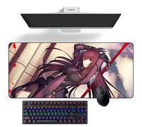 Alfombrilla de mouse de anime Fate/Grand Order Scathach Anime Alfombrilla de escritorio Alfombrilla de teclado Alfombrilla de ratón grande de goma