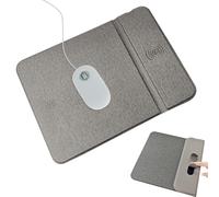Alfombrilla de mouse de carga inalámbrica multifunción plegable rápida para teléfono | Alfombrilla de mouse de carga de escritorio de oficina, almohadillas de cargador inalámbrico para teléfono