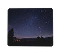 Alfombrilla de mouse de escritorio impresa con diseño de cielo lleno de estrellas, adecuada para oficina y juegos, 8.3 x 10.3 pulgadas