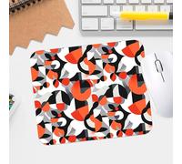 Alfombrilla de mouse de fitness con textura floral, alfombrilla de mouse impermeable de alta calidad con borde cosido para juegos y uso en la oficina