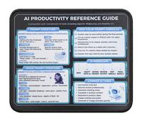 Alfombrilla de mouse de ingeniería AI Prompt, ChatGPT Midjourney Guía de flujo de trabajo, alfombrilla de escritorio antideslizante y suave para creadores de contenido