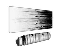 Alfombrilla de mouse grande a rayas, triángulos modernos abstractos, salpicaduras, goma negra, lavable, estética, extendida, ideal para el hogar, oficina, escritorio, laptop, jugadores, regalo de 16 x