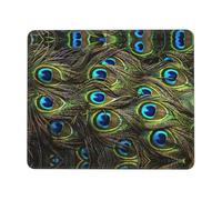 Alfombrilla de mouse grande con estampado de pavo real fresco para juegos, teclado de computadora, alfombrilla de escritorio para salas de juegos, oficinas en casa