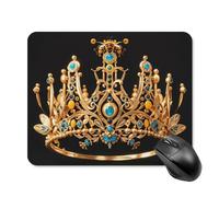 Alfombrilla de mouse grande para escritorio, diseño de corona de abeja dorada con corona de abeja para escritorio, bonita alfombrilla de mouse para computadora, alfombrilla de mouse de viaje