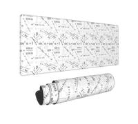 Alfombrilla de mouse grande para juegos, alfombrilla de teclado de computadora de matemáticas, alfombrilla de escritorio antideslizante mate para escritorio, alfombrilla de mouse para oficina, hogar