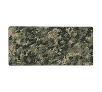 Alfombrilla de mouse grande para juegos de 16 x 35.5 pulgadas, antideslizante, extendida, XXL, alfombrilla de escritorio larga con bordes cosidos para teclado, hogar, oficina, juegos, trabajo, bosque