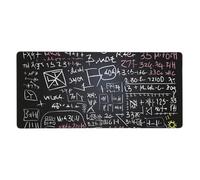Alfombrilla de mouse grande para juegos de 35.4 x 15.7 pulgadas, alfombrilla de escritorio de fondo de matemáticas, XXL, borde cosido, antideslizante, alfombrilla de mouse extendida impermeable para