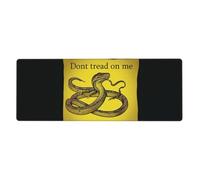 Alfombrilla de mouse grande para juegos XL de 31.5 x 11.8 pulgadas - Dont Tread on me, alfombrilla de escritorio para teclado y mouse, alfombrilla de teclado lavable con base antideslizante