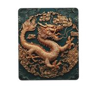 Alfombrilla de mouse impermeable para juegos con base de goma antideslizante, fondo chino de dragón, alfombrilla de mouse para computadora portátil, alfombrilla de escritorio lavable para mesa de