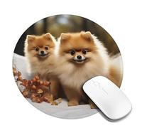Alfombrilla de mouse lavable para computadora con base de goma antideslizante, bonita alfombrilla de ratón pomerania para laptop, accesorios de escritorio, alfombrilla de mouse para juegos, mesa de