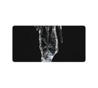 Alfombrilla de mouse lavable para computadora con base de goma antideslizante, un trozo de hielo, alfombrilla de mouse para laptop, accesorios de escritorio, alfombrilla de mouse para juegos, mesa de