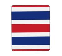 Alfombrilla de mouse multicolor con borde de bloqueo de goma gruesa de la bandera de Costa Rica, 8.3 x 10.3 pulgadas, para oficina, juegos, estudio y escritorio de trabajo