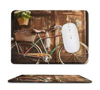 Alfombrilla de mouse para computadora con base de goma antideslizante, alfombrilla de mouse clásica para bicicleta antigua, lavable, alfombrilla de mouse portátil para laptop, oficina, hogar, 7.9 x
