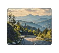 Alfombrilla de mouse para computadora con base de goma antideslizante, alfombrilla de mouse lavable con montañas de Parkway, alfombrilla de mouse lavable para laptop, oficina, hogar, 7 x 8.6 pulgadas