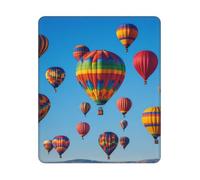 Alfombrilla de mouse para computadora con base de goma antideslizante, globos de aire caliente, lavable, alfombrilla de mouse portátil para laptop, oficina, hogar, 25 x 30 cm