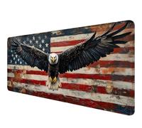 Alfombrilla de mouse para juegos con bandera de Estados Unidos, alfombrilla de mouse grande extendida para teclado para laptop, alfombrilla de mouse para computadora de oficina, teclado de computadora