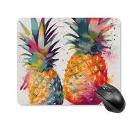 Alfombrilla de mouse para juegos, diseño de piña y frutas tropicales, para juegos, bonita alfombrilla de mouse para escritorio para mujer, alfombrilla de mouse grande para escritorio de viaje
