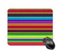 Alfombrilla de mouse para juegos, diseño de rayas mexicanas coloridas, lindas alfombrillas de mouse para escritorio para mujer, alfombrilla de mouse grande para escritorio, alfombrilla de mouse de