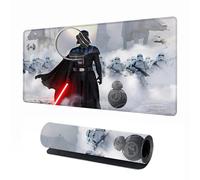 Alfombrilla de mouse para juegos grande XXL blanca, alfombrilla de mouse suave con base de goma antideslizante y bordes cosidos, almohadilla de escritorio para laptop, teclado de computadora y mouse,