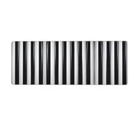 Alfombrilla de mouse para teclado y mouse de rayas blancas y negras (12 x 31.5 pulgadas), adecuada para computadora, consola, oficina, juegos, estudio, alfombrilla de escritorio extragrande para