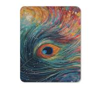 Alfombrilla de mouse pequeña con base de goma antideslizante para juegos, textura personalizada, 24.9 x 20.1 cm, para computadora, laptop, oficina en casa