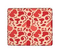 Alfombrilla de mouse pequeña con formas abstractas, curvas minimalistas modernas, sin cuadrados rojos, de goma, lavable, estética, decoración para el hogar, oficina, trabajo, juegos, escritorio